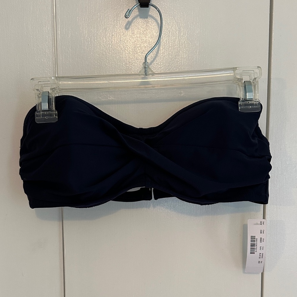 J.Crew Navy Blue Twist Bandeau Top